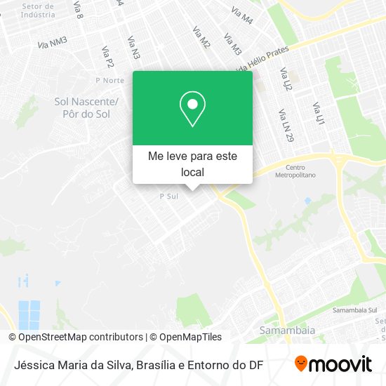 Jéssica Maria da Silva mapa