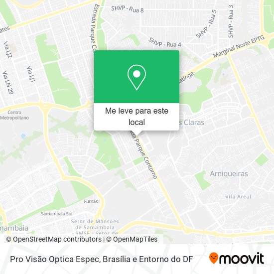 Pro Visão Optica Espec mapa