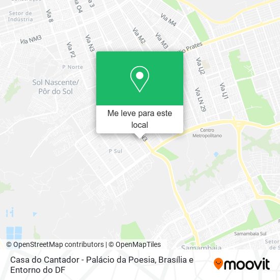 Casa do Cantador - Palácio da Poesia mapa