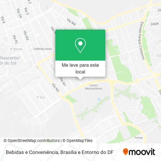 Bebidas e Conveniência mapa