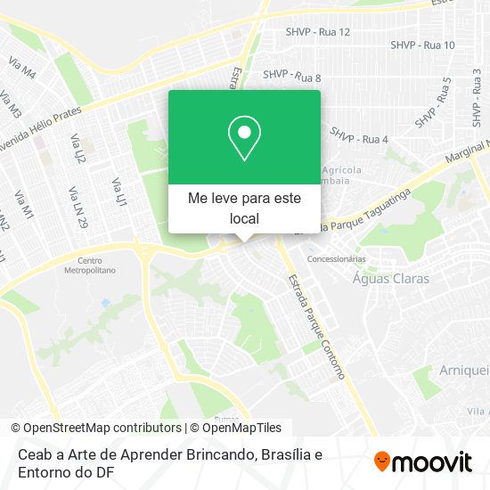 Ceab a Arte de Aprender Brincando mapa