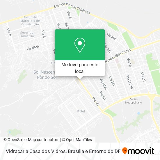 Vidraçaria Casa dos Vidros mapa