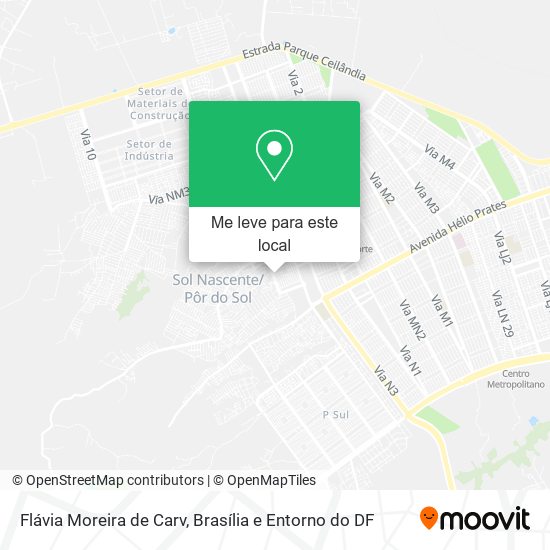 Flávia Moreira de Carv mapa