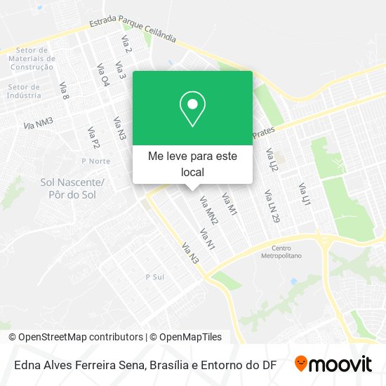 Edna Alves Ferreira Sena mapa
