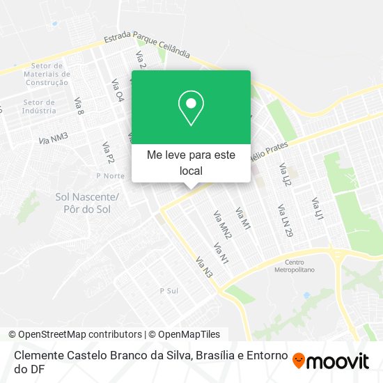 Clemente Castelo Branco da Silva mapa