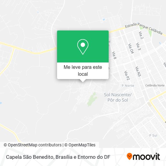 Capela São Benedito mapa