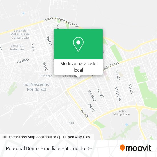 Personal Dente mapa