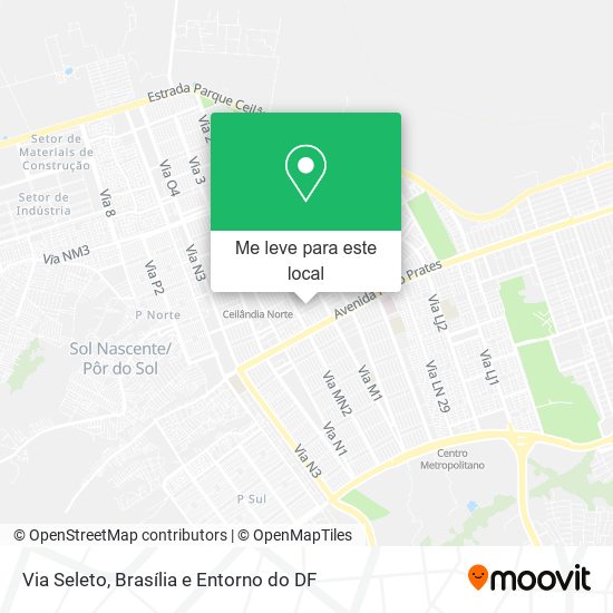 Via Seleto mapa
