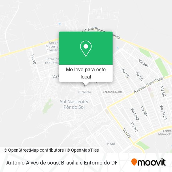 Antônio Alves de sous mapa