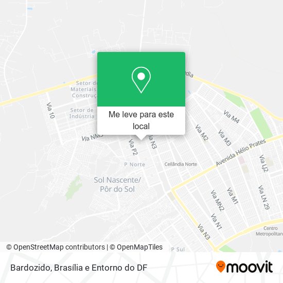 Bardozido mapa