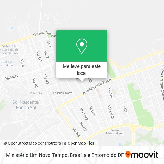 Ministério Um Novo Tempo mapa
