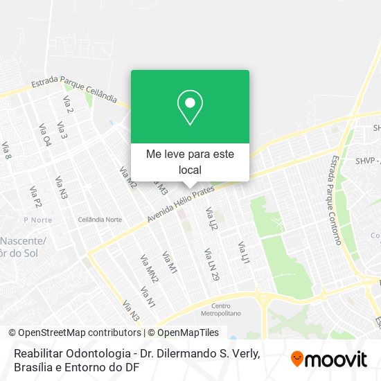 Reabilitar Odontologia - Dr. Dilermando S. Verly mapa
