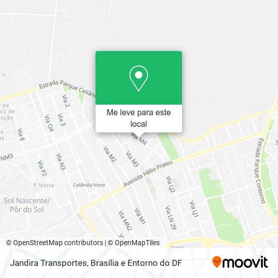 Jandira Transportes mapa