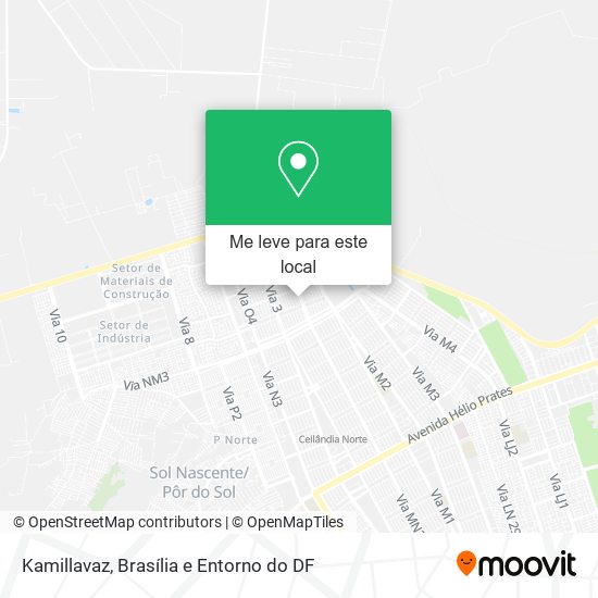 Kamillavaz mapa