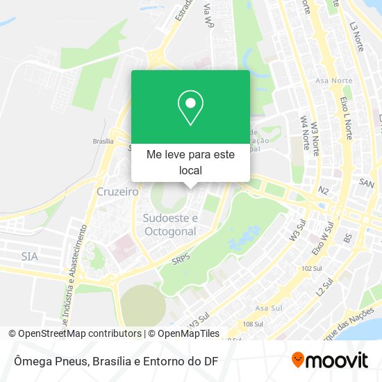 Ômega Pneus mapa