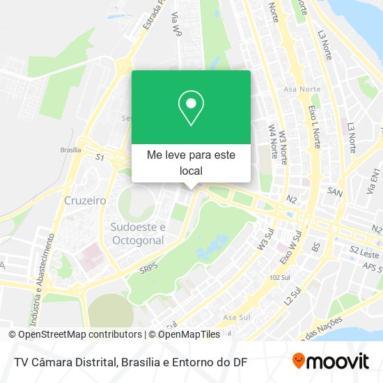 TV Câmara Distrital mapa