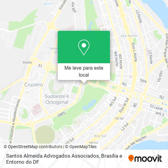 Santos Almeida Advogados Associados mapa
