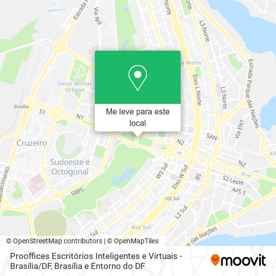 Prooffices Escritórios Inteligentes e Virtuais - Brasília / DF mapa