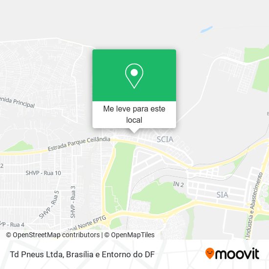 Td Pneus Ltda mapa