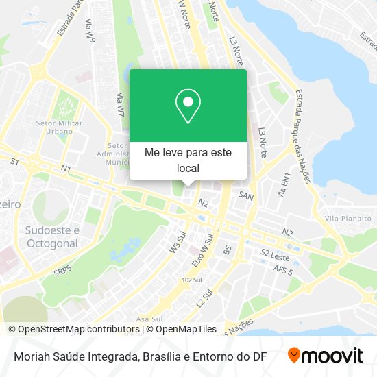 Moriah Saúde Integrada mapa