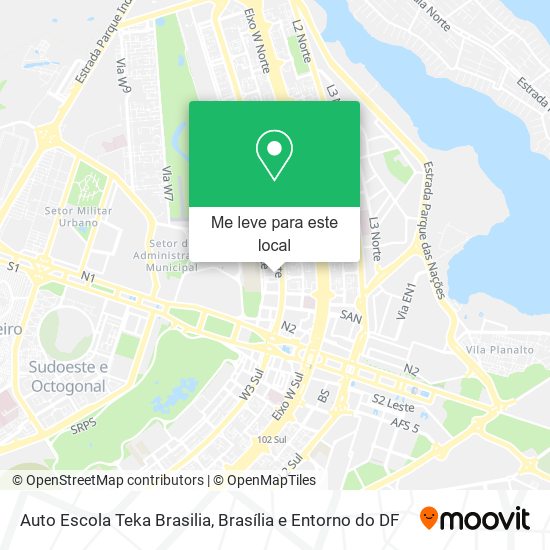 Auto Escola Teka Brasilia mapa