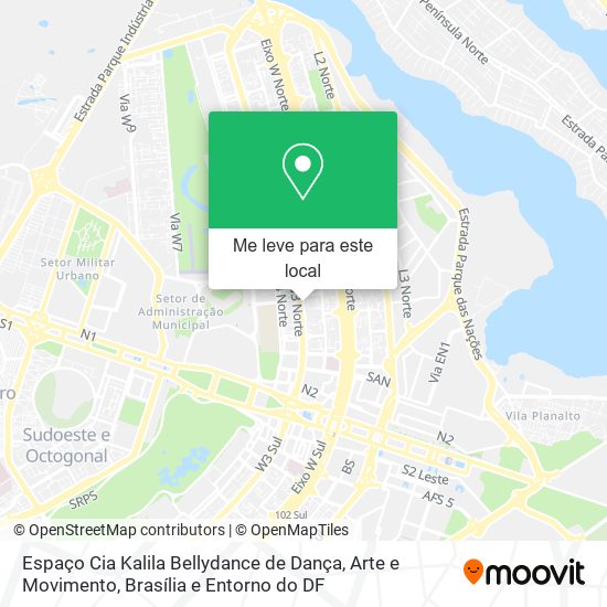 Espaço Cia Kalila Bellydance de Dança, Arte e Movimento mapa