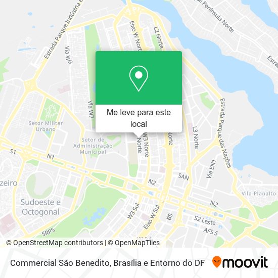 Commercial São Benedito mapa