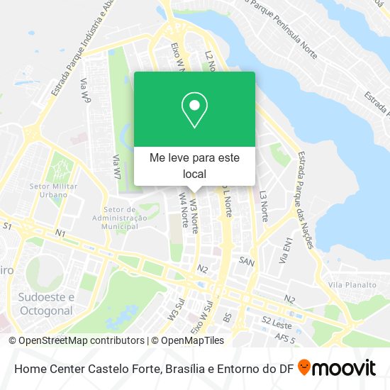 Home Center Castelo Forte mapa