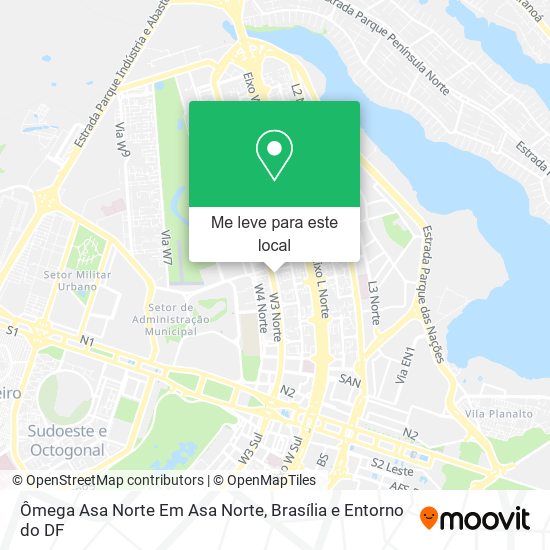 Ômega Asa Norte Em Asa Norte mapa