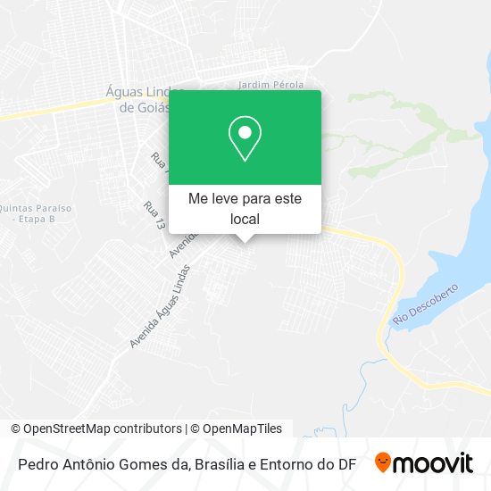 Pedro Antônio Gomes da mapa
