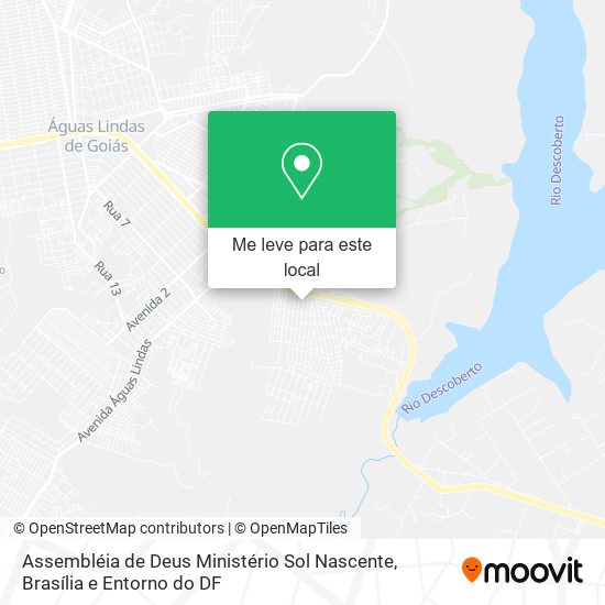 Assembléia de Deus Ministério Sol Nascente mapa