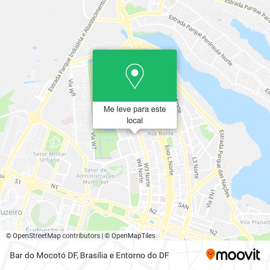 Bar do Mocotó DF mapa