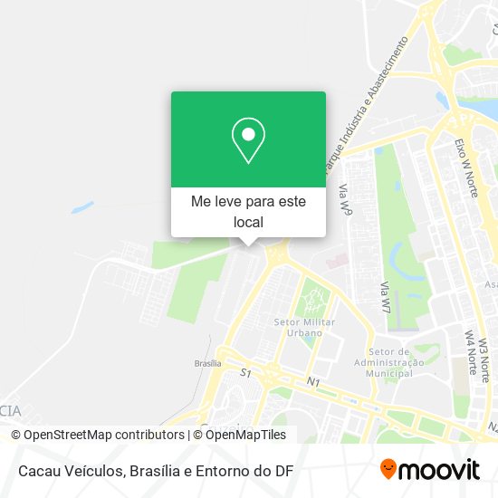 Cacau Veículos mapa
