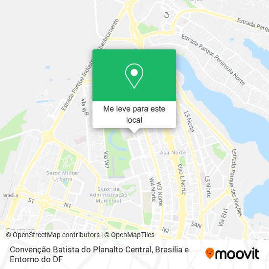 Convenção Batista do Planalto Central mapa