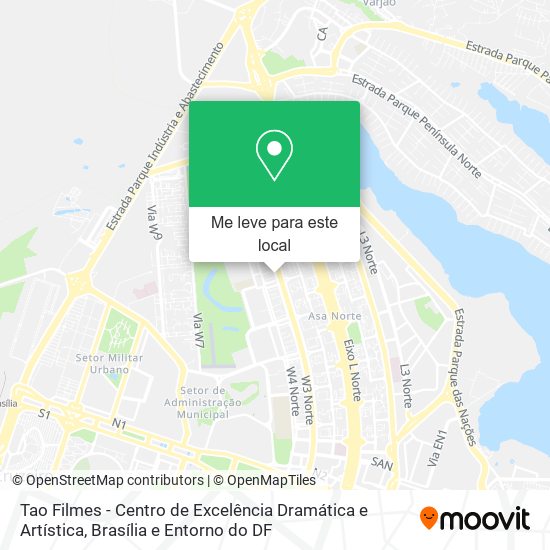 Tao Filmes - Centro de Excelência Dramática e Artística mapa