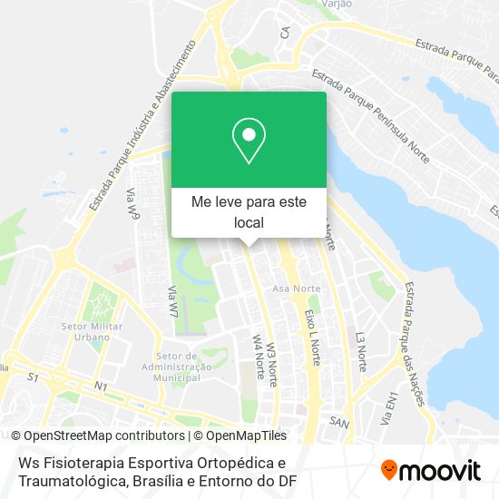 Ws Fisioterapia Esportiva Ortopédica e Traumatológica mapa