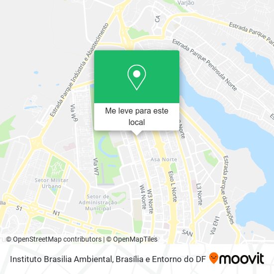 Instituto Brasilia Ambiental mapa