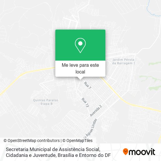 Secretaria Municipal de Assistência Social, Cidadania e Juventude mapa