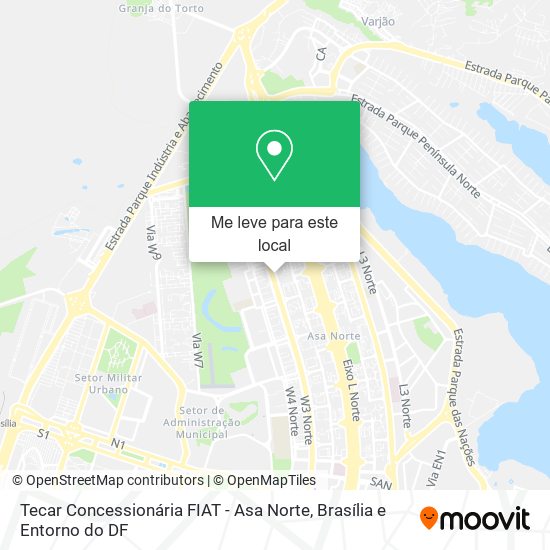 Tecar Concessionária FIAT - Asa Norte mapa