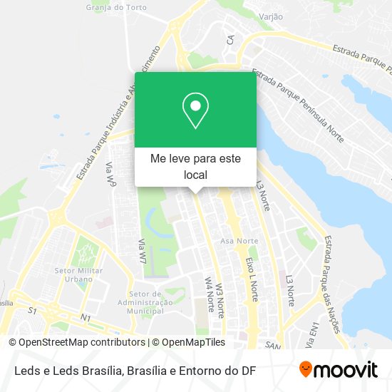 Leds e Leds Brasília mapa