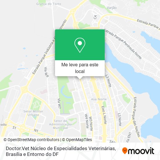 Doctor.Vet Núcleo de Especialidades Veterinárias mapa