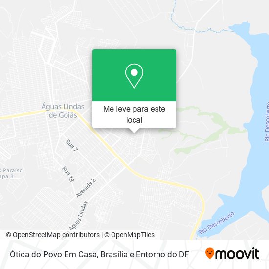 Ótica do Povo Em Casa mapa