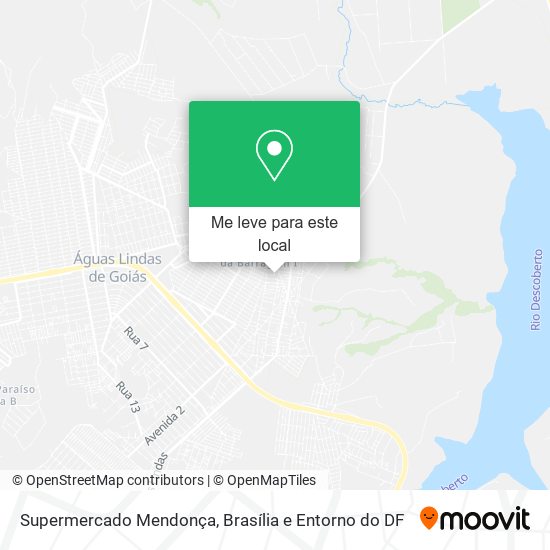 Supermercado Mendonça mapa