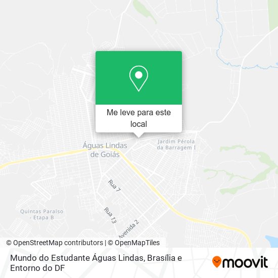Mundo do Estudante Águas Lindas mapa