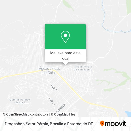 Drogashop Setor Pérola mapa