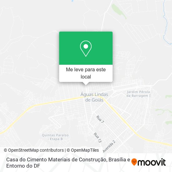 Casa do Cimento Materiais de Construção mapa