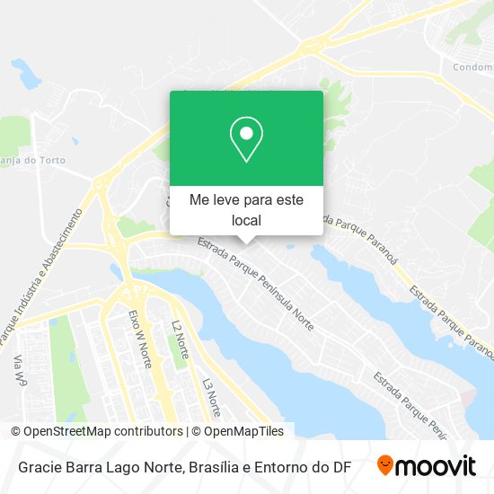 Gracie Barra Lago Norte mapa