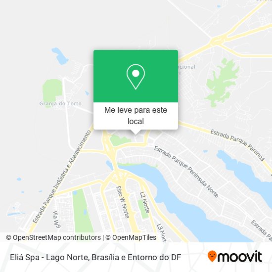 Eliá Spa - Lago Norte mapa