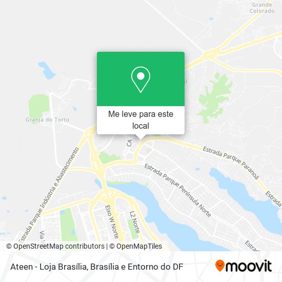 Ateen - Loja Brasília mapa