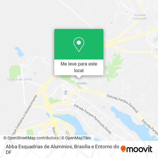 Abba Esquadrias de Alumínios mapa